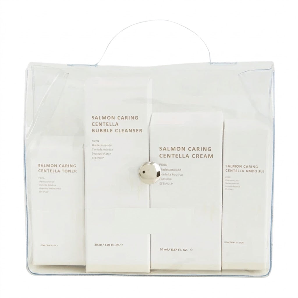 Salmon Caring Centella Special Travel Kit Bag (4 pcs)