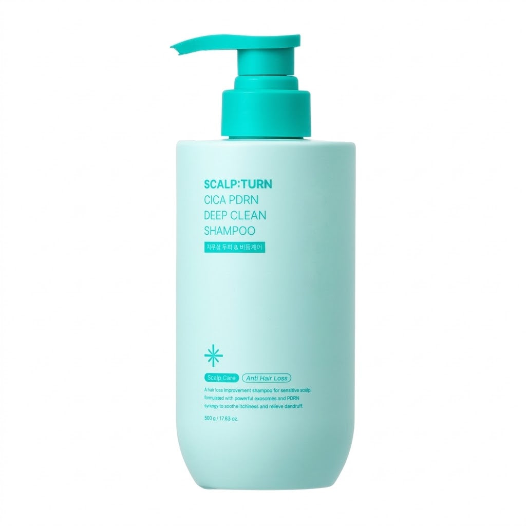 Scalp:Turn Cica PDRN Deep Clean Shampoo 500ml